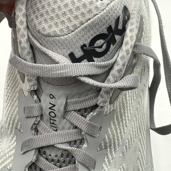 Hoka One One Clifton 9 Grey Mens Size 10D Lightweight Running Shoes - Picture 11 of 12